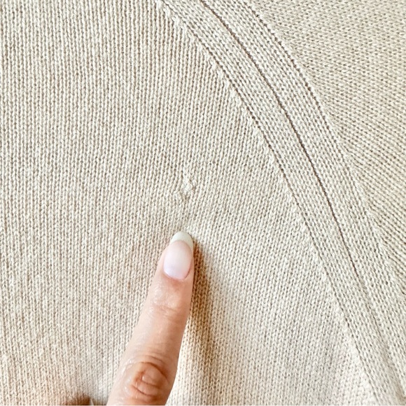 Vince Long Open Front Cashmere Cardigan in Praline Beige Size XS - Picture 7 of 10